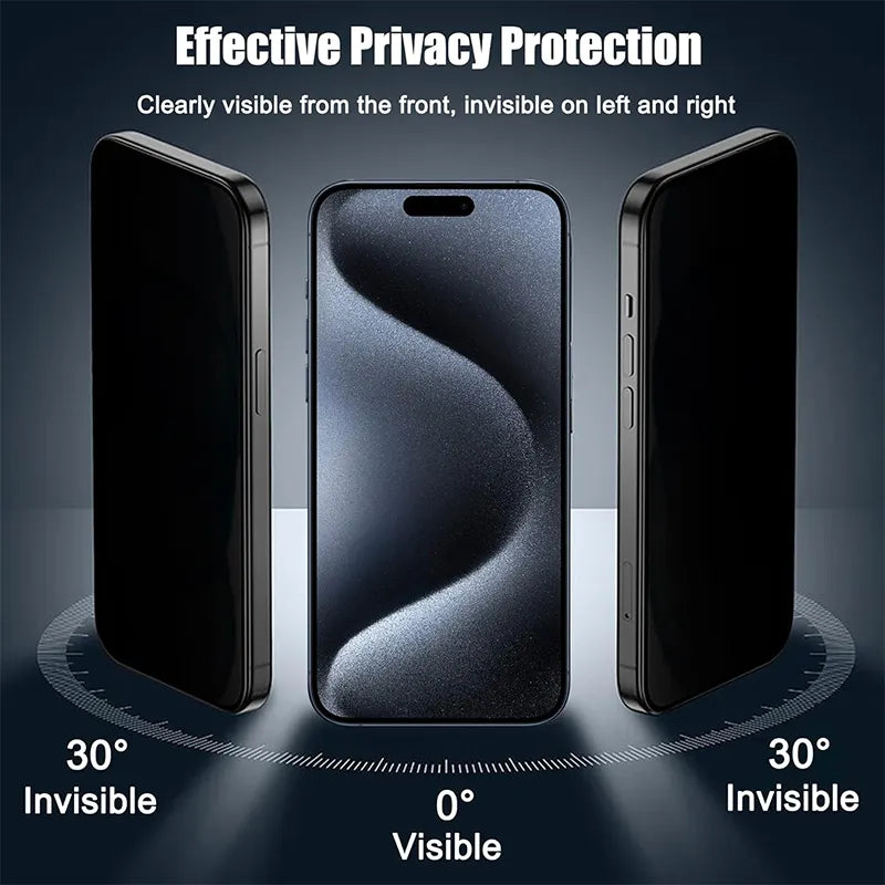 Anti Spy Tempered Glass Full Private 9H 2.5D Privacy Screen Protector for Iphone 11 12 13 14 15 Pro Max Plus X Xr XS Max