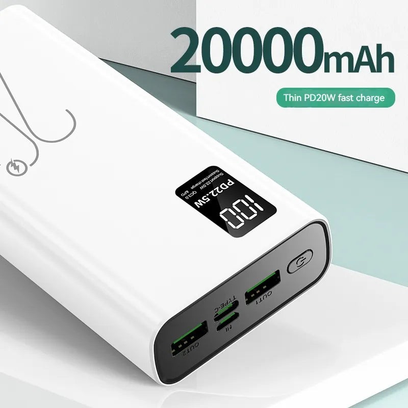 Portable Power Bank 20000mah Dual Usb Output Powerbank Cheap Price Super Fast Power Banks 20000mah